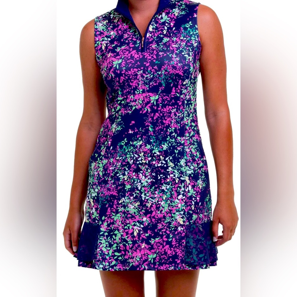 NWT - EP NY  Women’s Floral Ditzy Print Golf Dress features